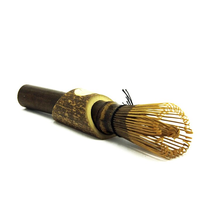 Купить бамбуковый венчик Тясен для взбивания чая Матча (маття) с подставкой