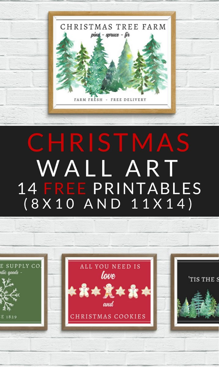 12 Printable Christmas Wall Art Signs Adorable Designs! - Clementine Creative 12-printable-christmas-wall-art-signs-adorable-designs-clementine-creative