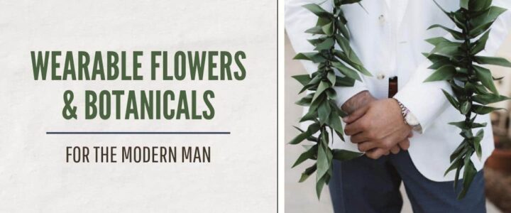 modern wearable flowers for men