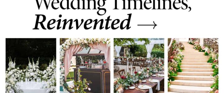Wedding timelines reinvented