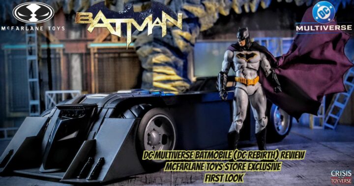 DC Multiverse Batmobile (DC Rebirth) McFarlane Toys Store Exclusive with Batman Rebirth figure