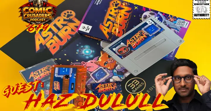 Hasraf HaZ Dulull discussing Astro Burn, indie development, and the upcoming Kickstarter physical edition on the Comic Crusaders Podcast