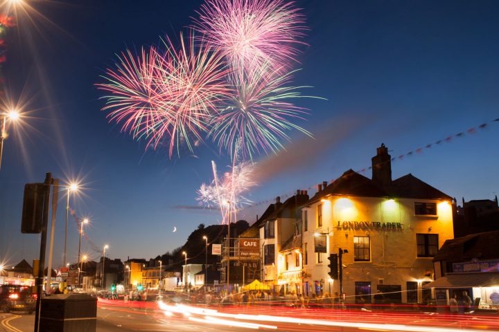 hastings old town end of carnival fireworks