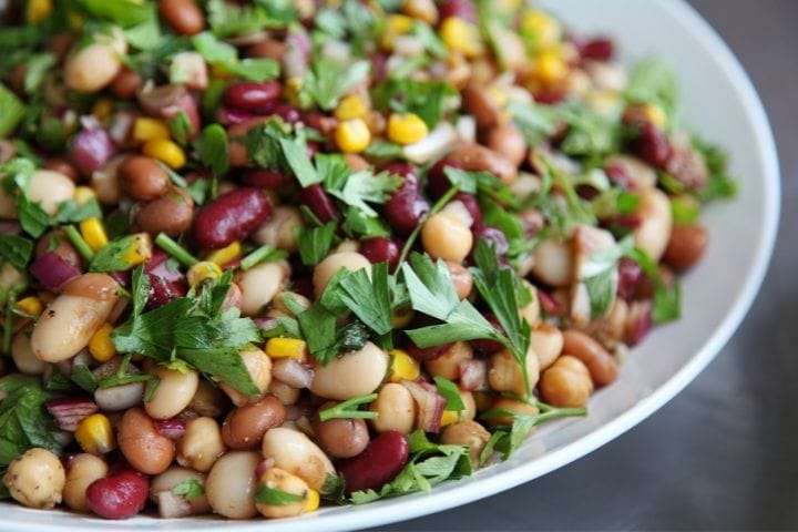 Bean Salad With Sunflower Seeds