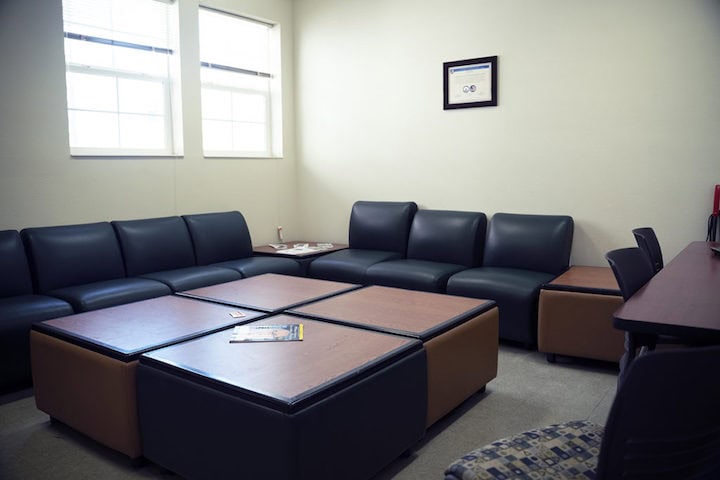 Lounge area inside dorm housing at WyoTech