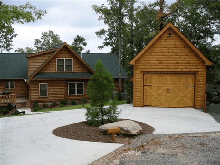 Detached Log Cabin Garage