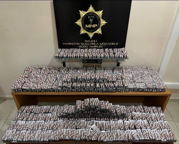 Salihli’de 30 bin adet sentetik uyuşturucu hap ele geçirildi: 4 tutuklama