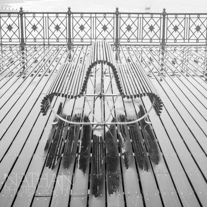 Hastings Pier Bench by Nathan Thomas Jones