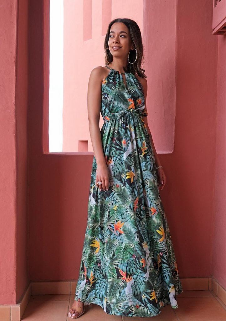 Letnia sukienka maxi Parrots