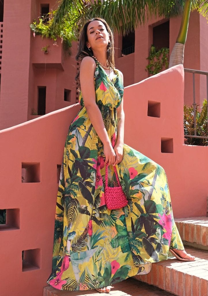 Sukienka maxi Exotic Yellow