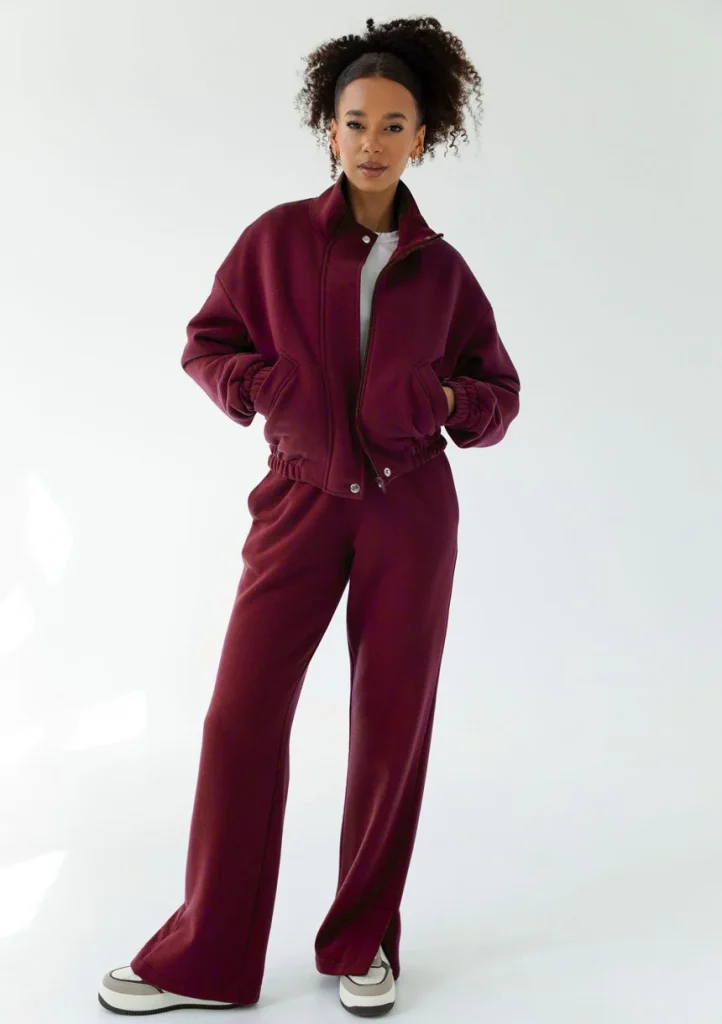 Tide - Rozpinana bluza bomberka Bordo
