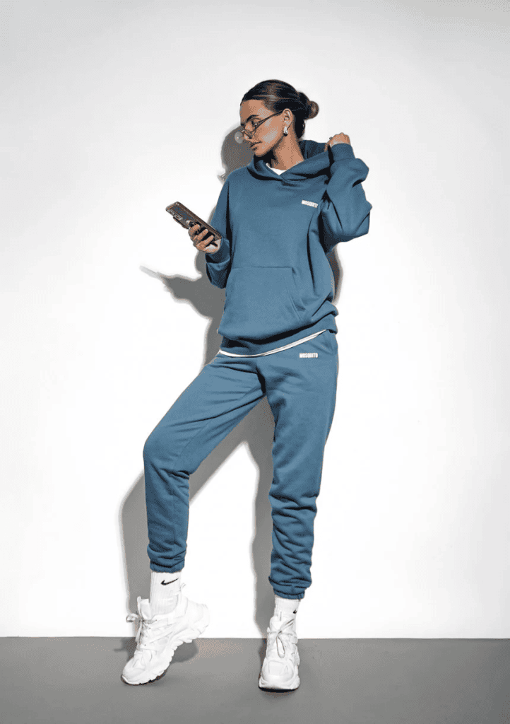 Pure - Bluza z kapturem Retro Blue