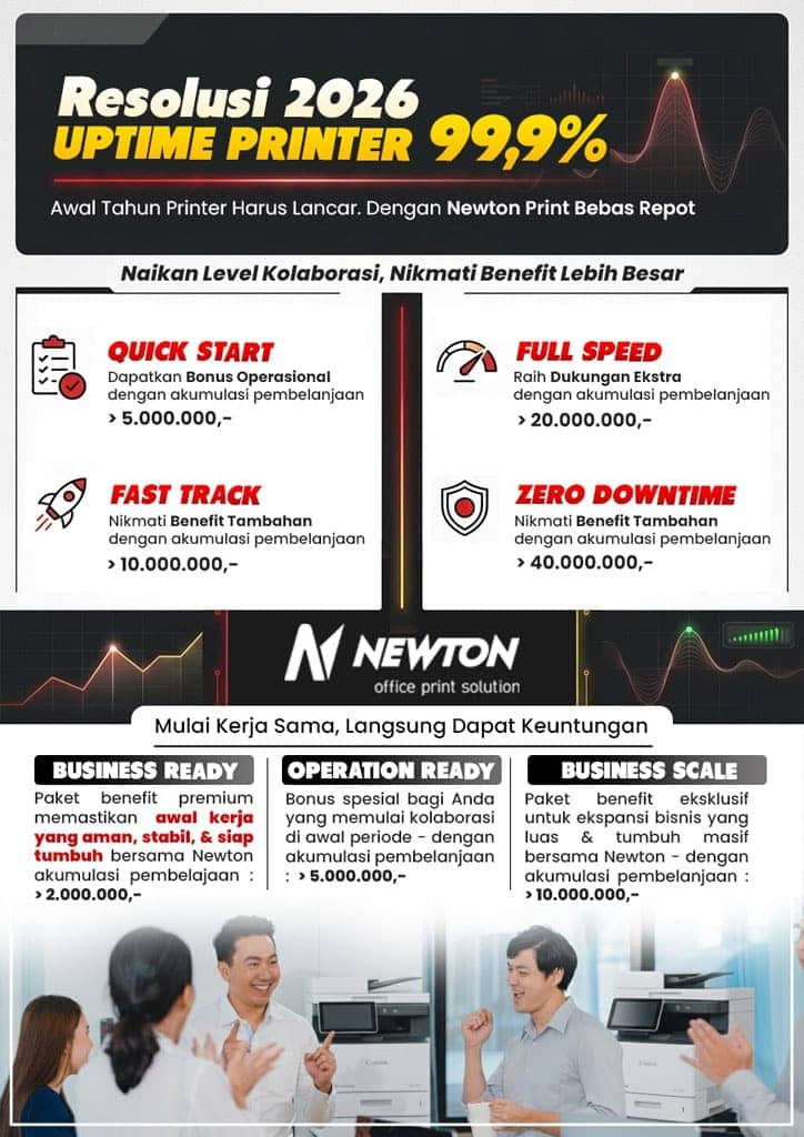 Up Time Printer hingga 99,9%