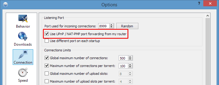 QBittorrent Port Forwarding vs uPnP
