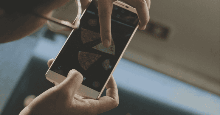 Instagram photo of pizza