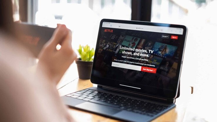 OTT Ads Netflix on a laptop