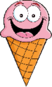 ice cream cone smiling