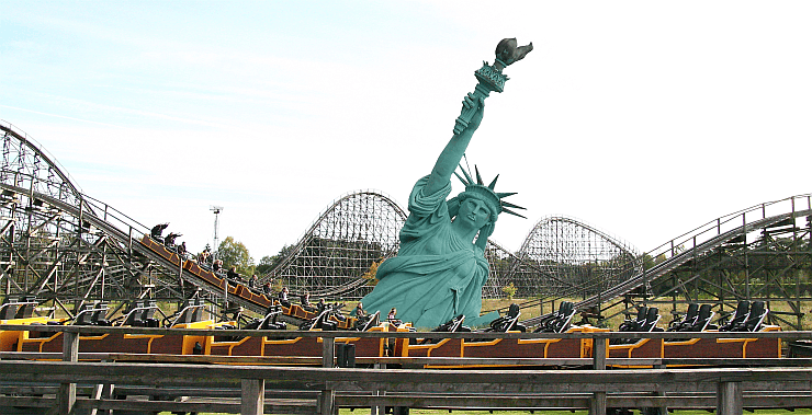 Foto: Heide-Park, Entwurf Umpositionierung Freiheitsstatue
