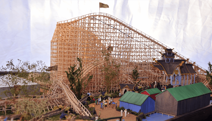 Foto: Europa-Park, Das Modell der neuen Holzachterbahn