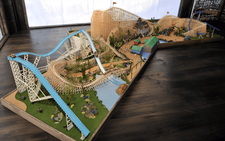Foto: Europa-Park, Das Modell der neuen Holzachterbahn