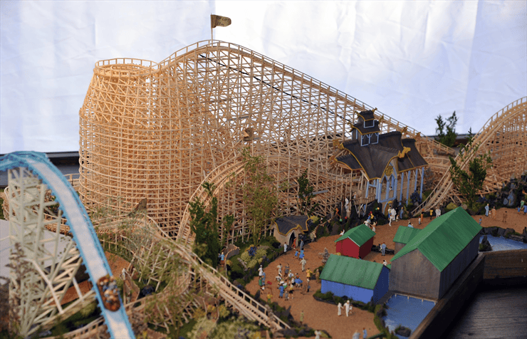 Foto: Europa-Park, Das Modell der neuen Holzachterbahn