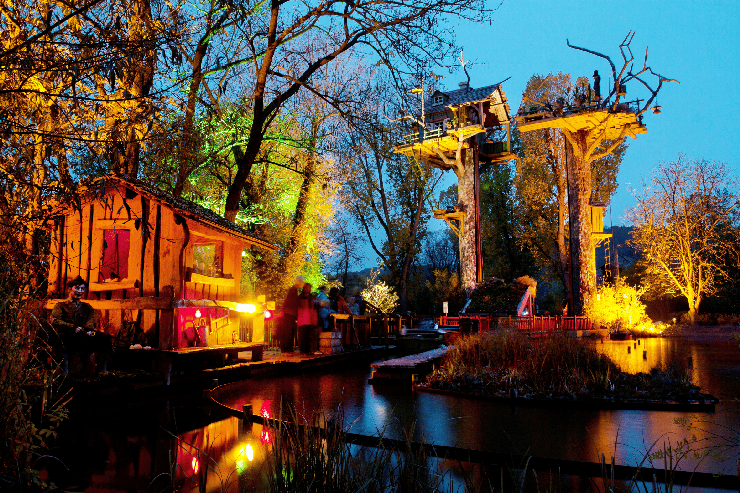 Foto: Erlebnispark Tripsdrill, Abendlicher Doba