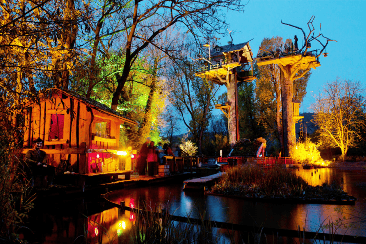 Foto: Erlebnispark Tripsdrill, Saisonende mit den Abendlichtern