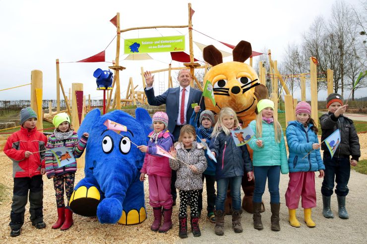 Foto: Ravensburger Spieleland, Spieleland Maus und Elefant Erlebniswelt, Balance-und Kletterparcours