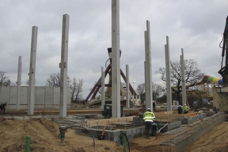 Foto: HANSA-PARK, Kärnan 2015, Bau-Update 24.02.2015