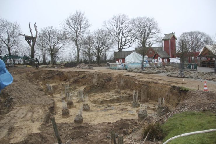 Foto: HANSA-PARK, Kärnan 2015, Bau-Update 13.02.2015