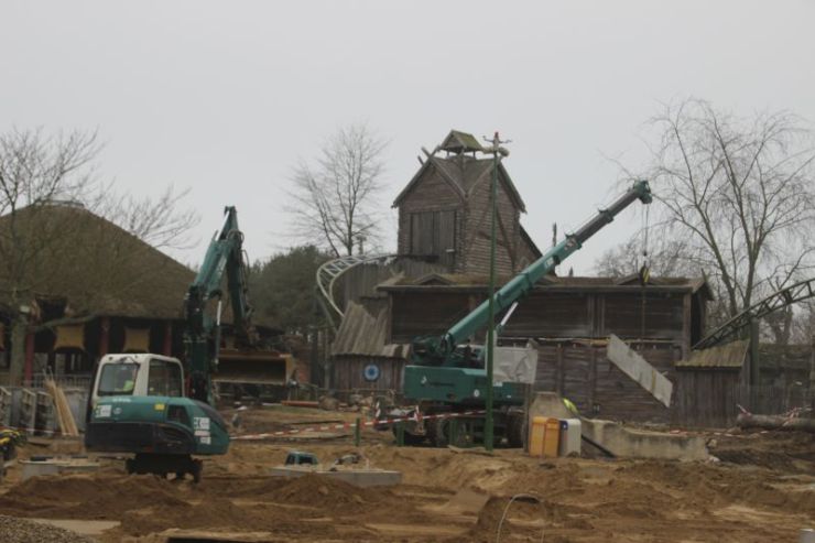 Foto: HANSA-PARK, Kärnan 2015, Bau-Update 13.02.2015