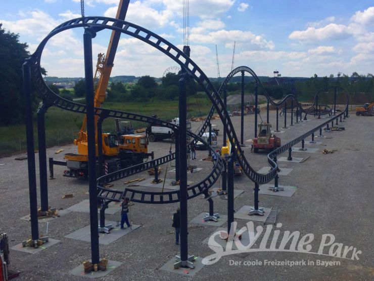 Foto: Skyline Park, Bau-Update Sky Dragster 10.06.2016