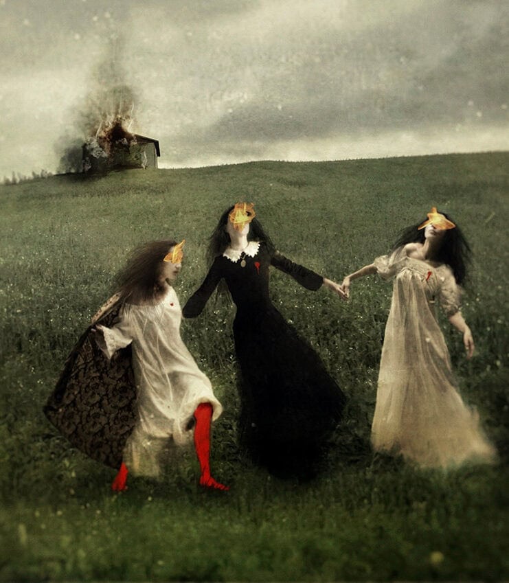 Ana Priscila Rodriguez - After the Burn, from the series All of My Homes - surreal art