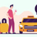 Traveling by taxi