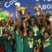 Senegal celebrates  Afcon-winning  after penalty against Egypt.