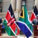 Kenya's President Uhuru Kenyatta and South Africa's President Cyril Ramaphosa