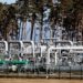 Pipes at the landfall facilities of the 'Nord Stream 1' gas pipeline are pictured in Lubmin, Germany, March 8, 2022. REUTERSHannibal HanschkeFile Photo