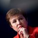 International Monetary Fund Managing Director Kristalina Georgieva listens during an event at the World Bank February 10, 2020, in Washington, DC. (Photo by Brendan Smialowski / AFP) (Photo by BRENDAN SMIALOWSKI/AFP via Getty Images)