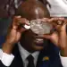 The Botswana government says the huge 2,492-carat diamond is the second-biggest ever discovered in a mine. It’s the biggest diamond found since 1905. President Mokgweetsi Masisi, above.. AFP via Getty Images