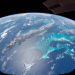 Southern Florida and the Caribbean are seen from the International Space Station. Earth, home to 8.2 billion people, could be facing decline, according to a new analysis