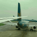 Scene of the collision between two aircraft. Photo: H. Anh