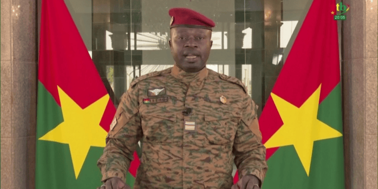Burkina Faso's junta leader, Lt. Col. Paul Henri Sandaogo Damiba
