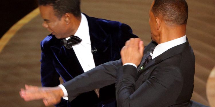 Will Smith slapped Chris Rock in response to a joke the comedian made about Smith's wife