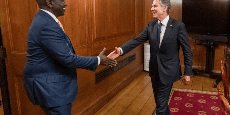Blinken  and President Ruto of Kenya