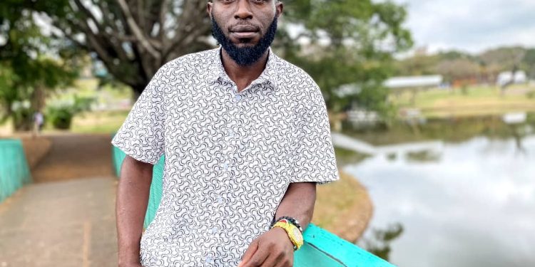 Duncan Okindo in Nairobi. The 26-year-old was tricked into going to Thailand then enslaved in Myanmar. He is now suing the agency that recruited him. Photograph: Carlos Mureithi/Guardian