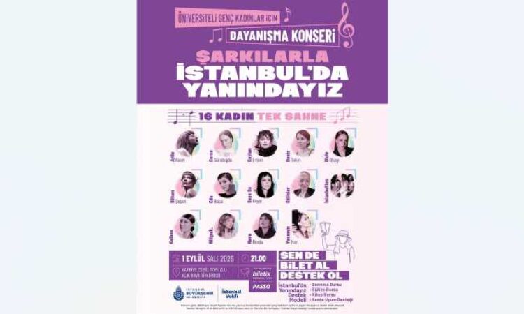 16 kadın sanatçı Harbiye’de aynı sahnede