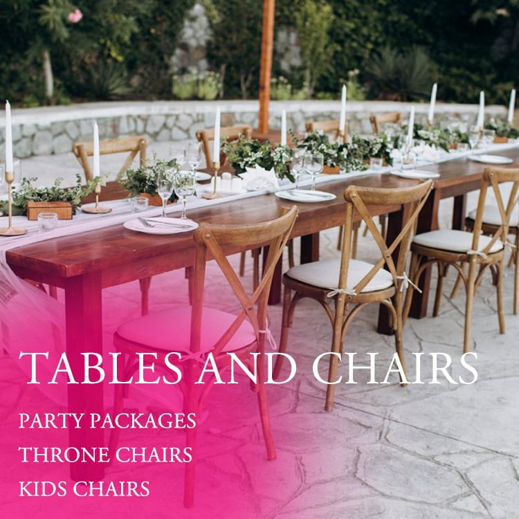 table and chair rentals