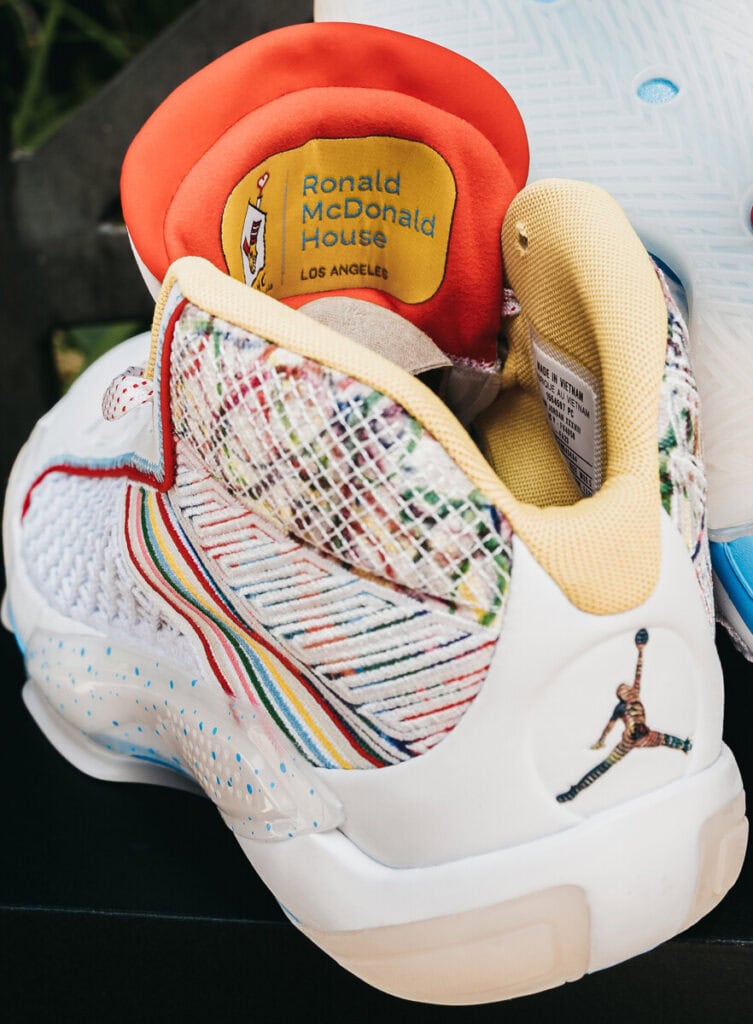 Jordin Canada Air Jordan 38 PE: A Ronald McDonald House LA Masterpiece ...