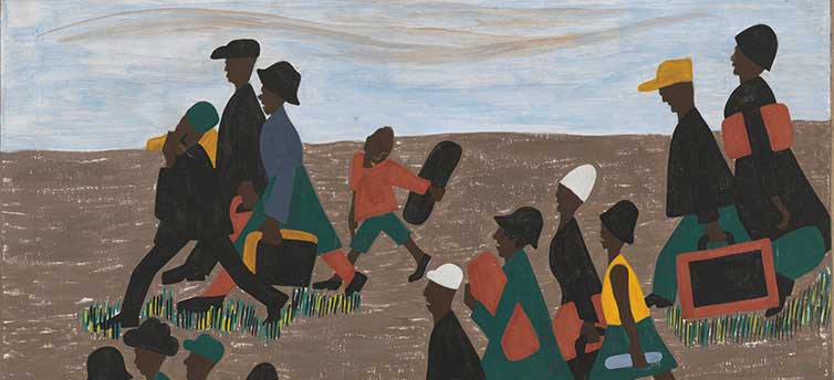 Migration left out of sustainable development goals | An illustration of migrating people