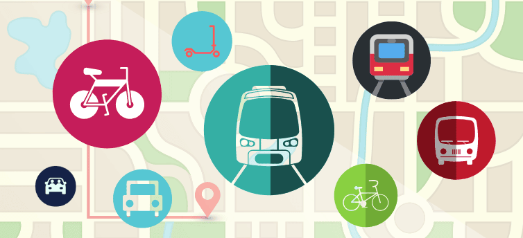 Montreal ranks high for car and bike sharing | an illustration of shared transit